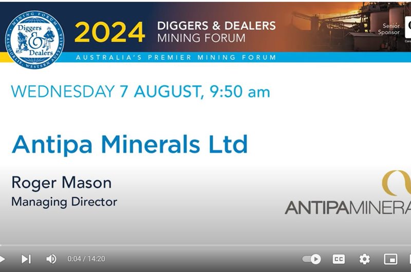 2024 Diggers & Dealers Mining Forum - Antipa Minerals Presentation