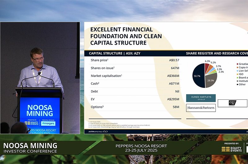 Video of Managing Director's Noosa Mining Conference Presentation