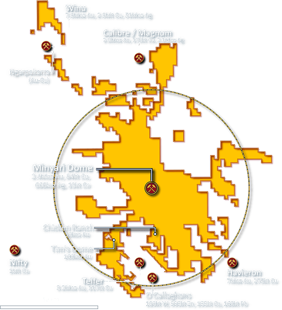 Minyari Dome Project Map